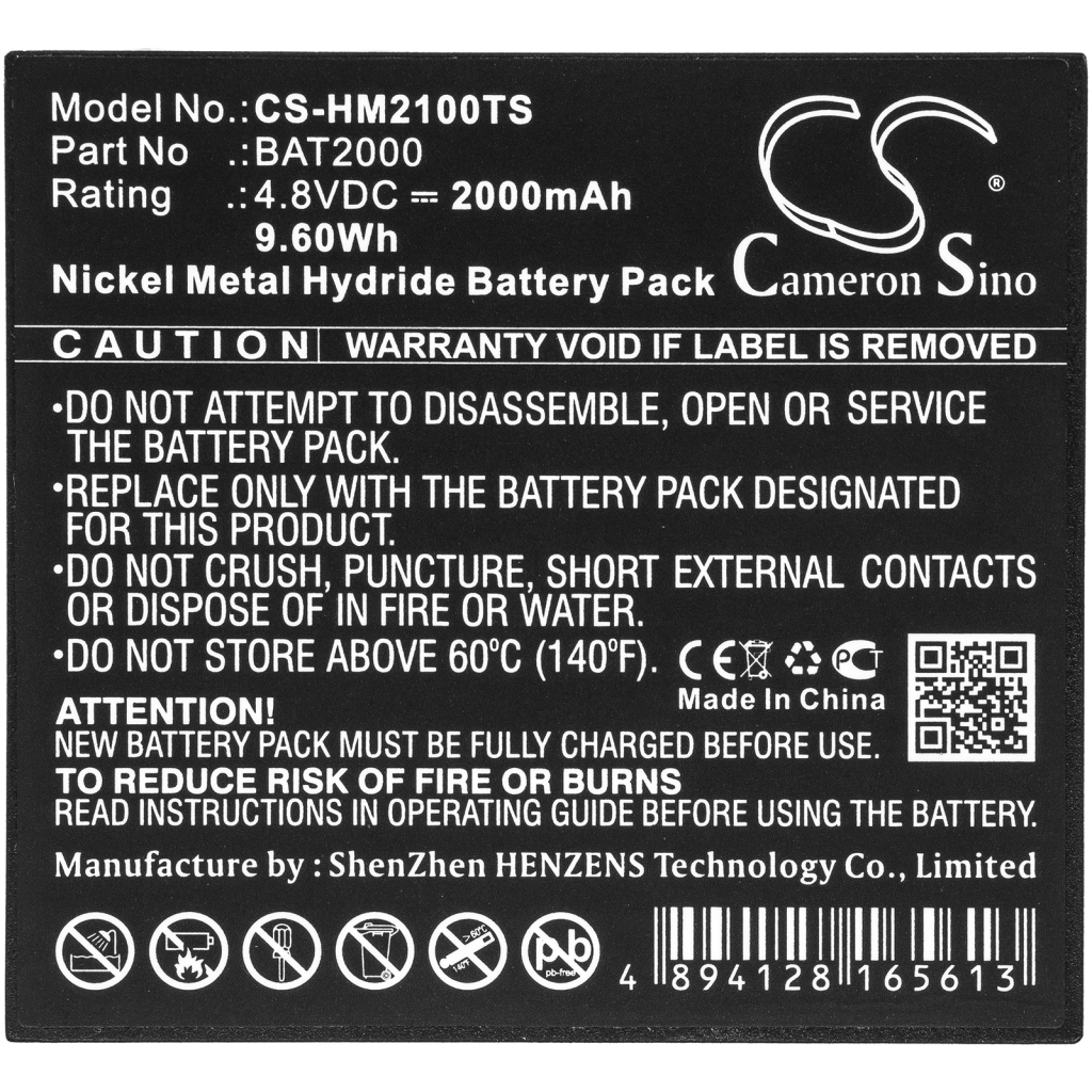 Batería para auriculares inalámbricos HME CS-HM2100TS