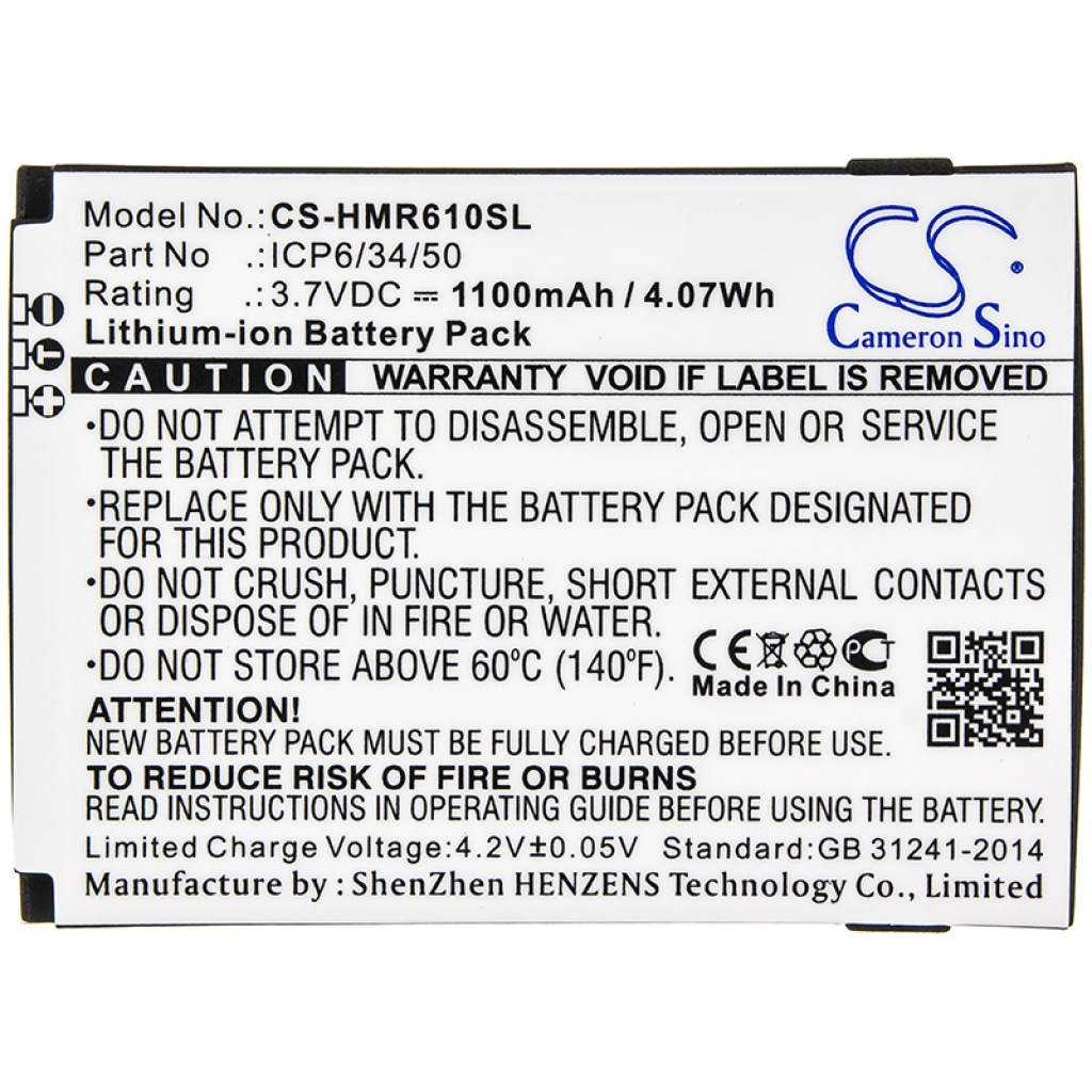 Batería para herramientas eléctricas Humanware CS-HMR610SL