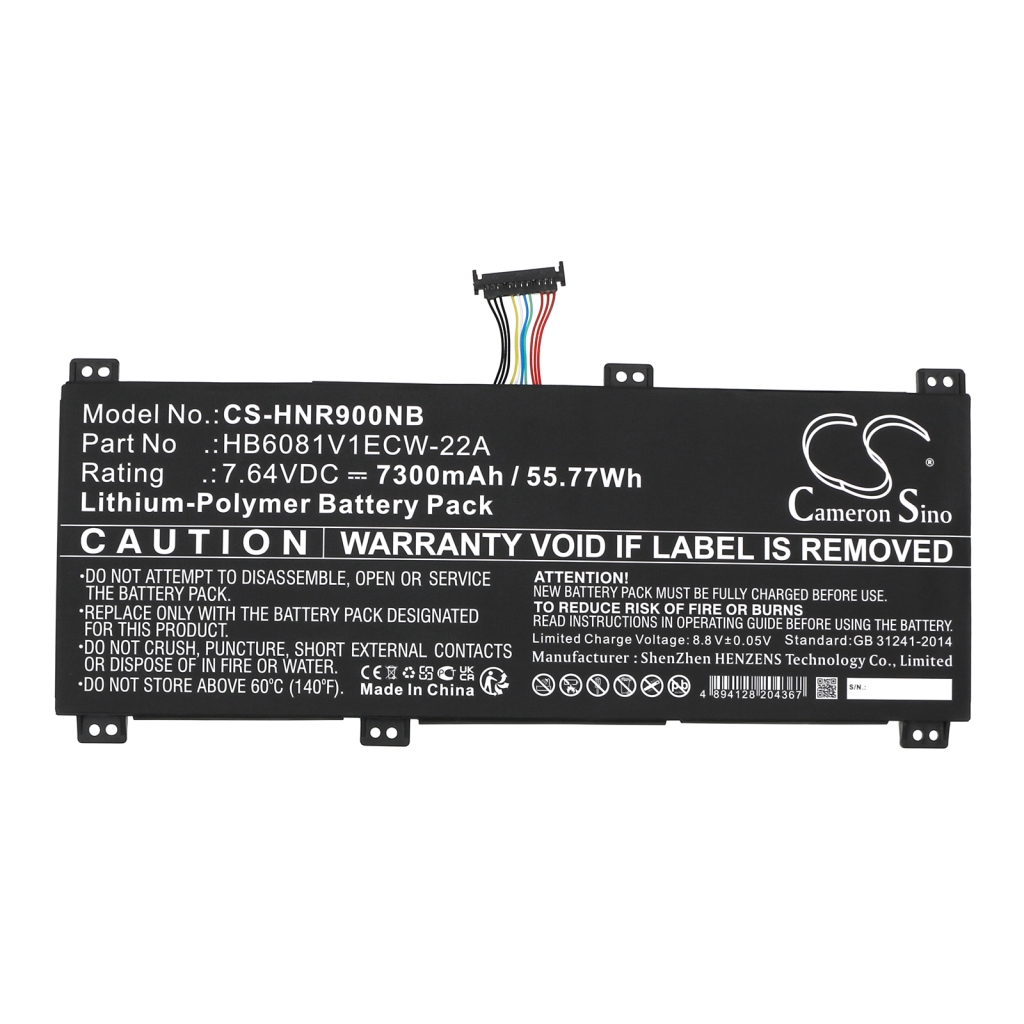 Batería para portátil Honor CS-HNR900NB