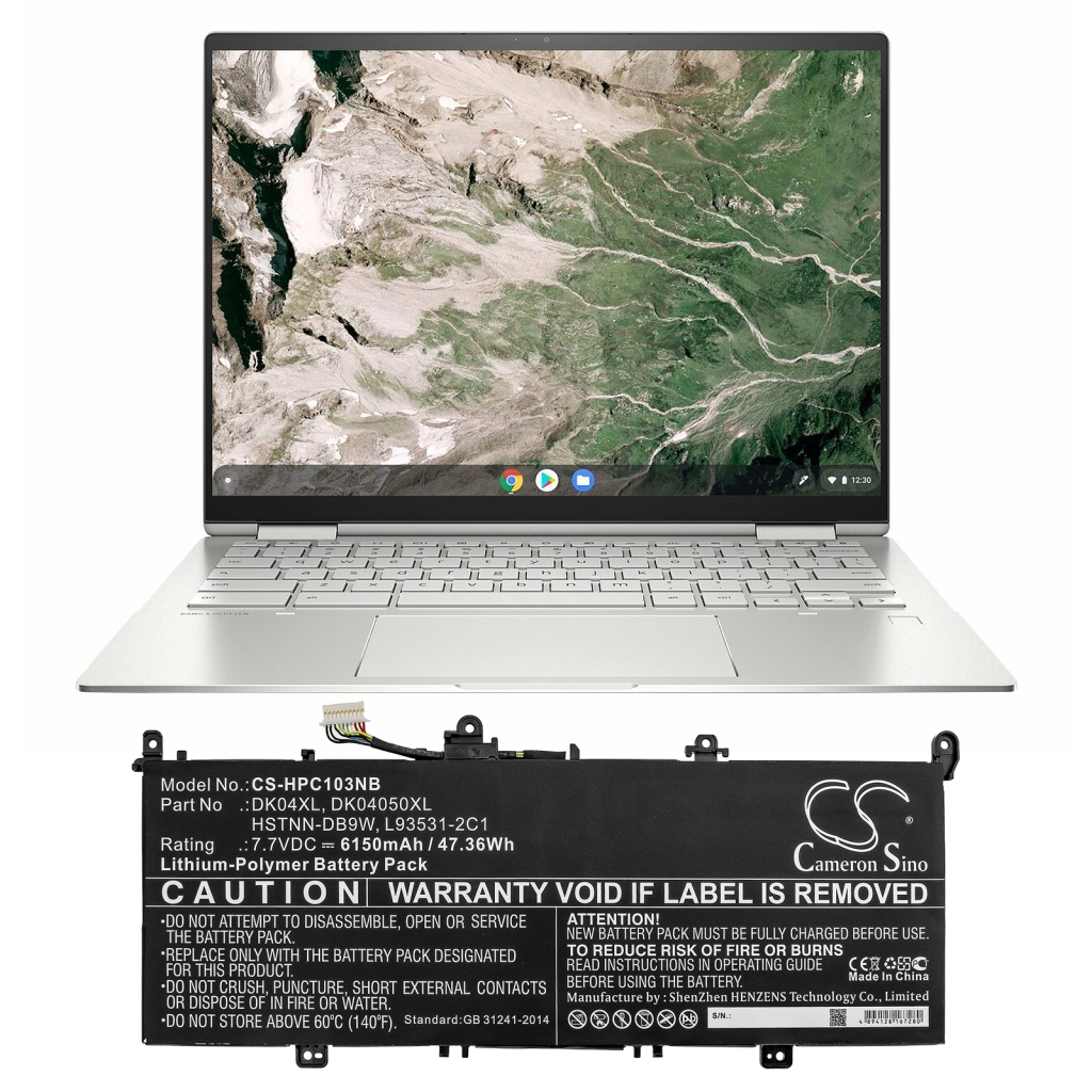 Batería para portátil HP CS-HPC103NB
