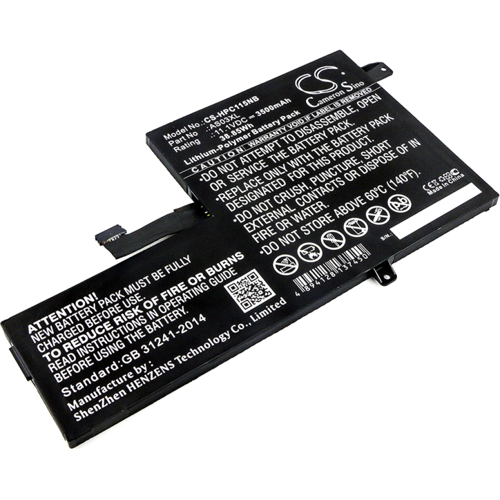 Batería para portátil HP CS-HPC115NB