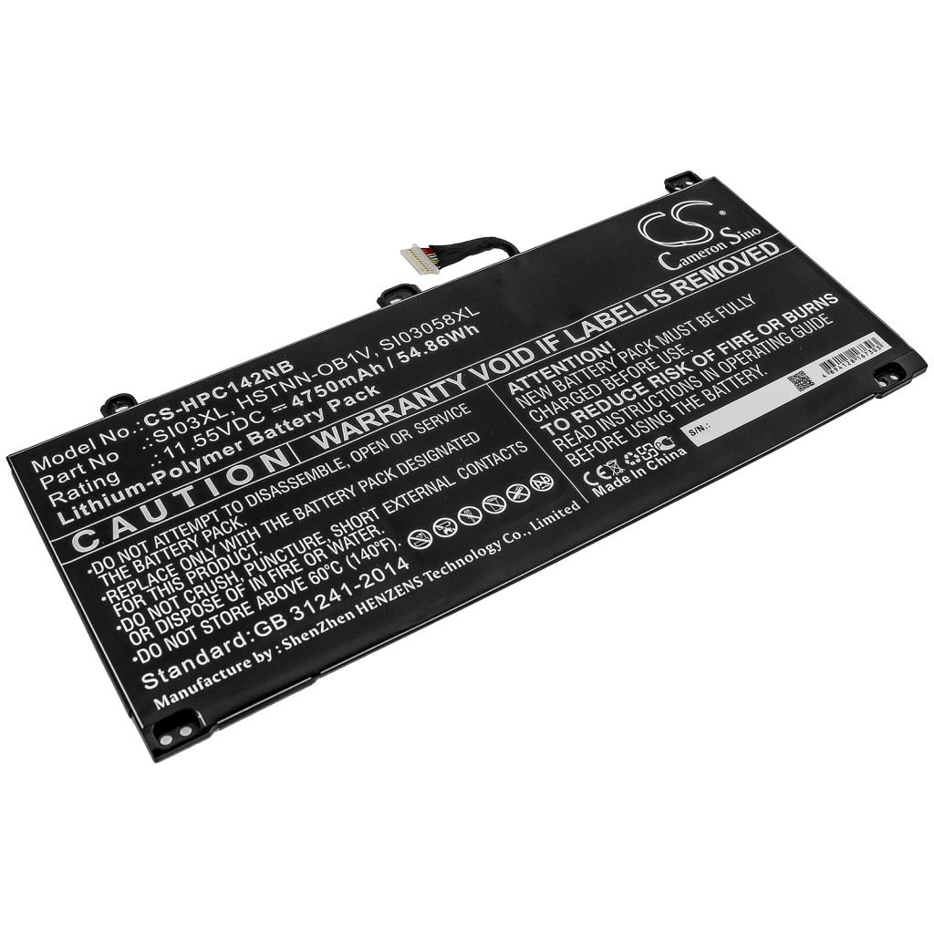 Batería para portátil HP CS-HPC142NB