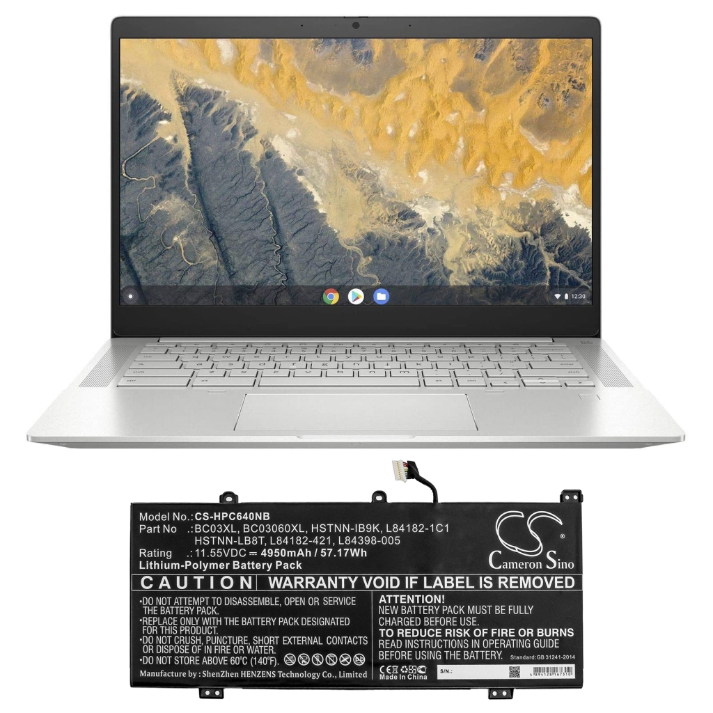 Batería para portátil HP CS-HPC640NB