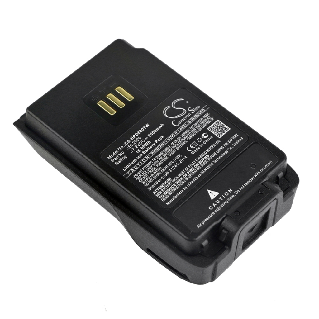 Batería de radio de dos vías Hytera CS-HPD680TW