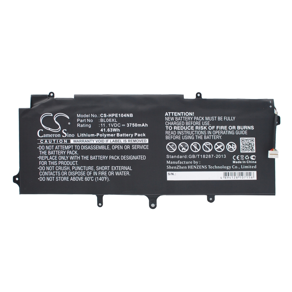 Batería para portátil HP CS-HPE104NB