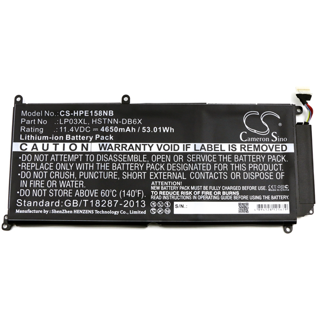 Batería para portátil HP Envy 15-AE104nf