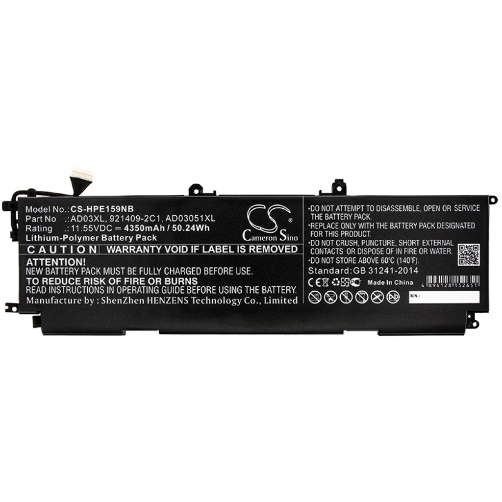 Batería para portátil HP Envy 13-ad080nz
