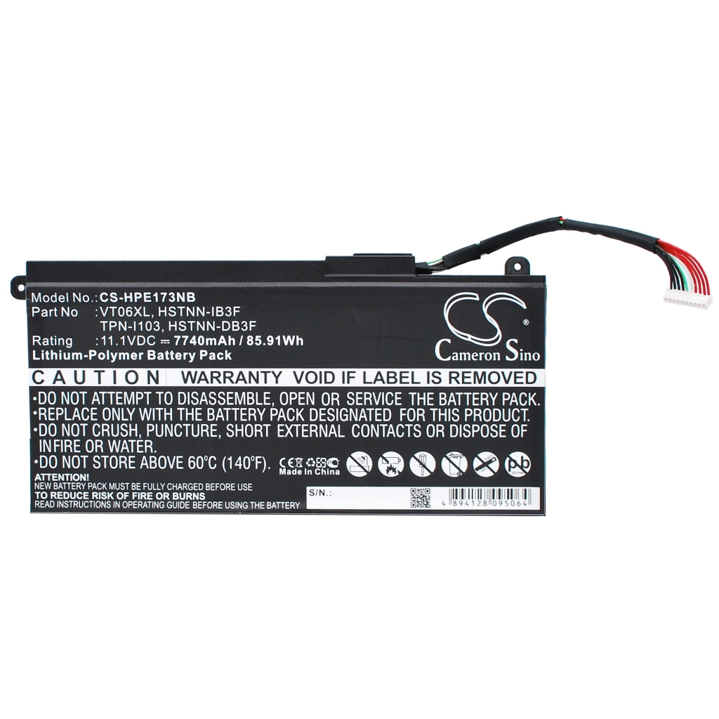 Batería para portátil HP CS-HPE173NB
