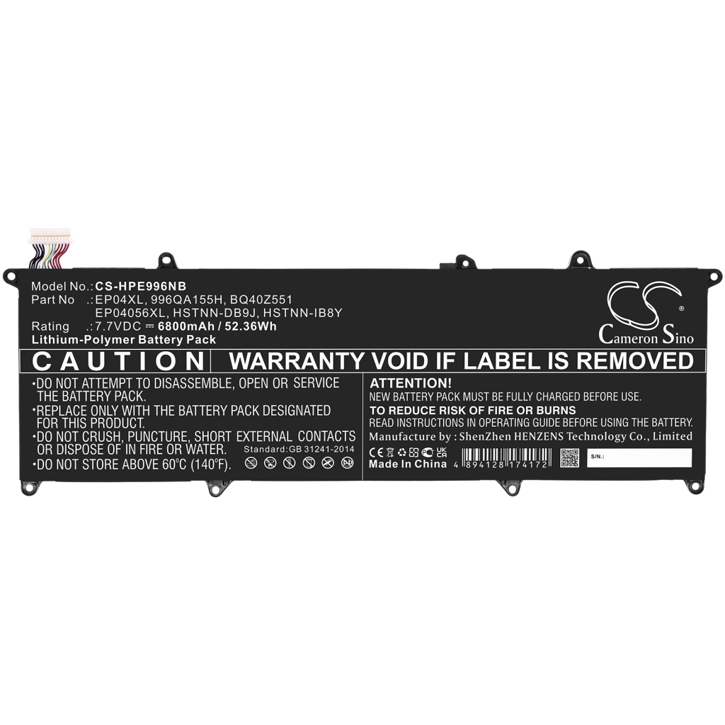 Batería para portátil HP Elite Dragonfly G1