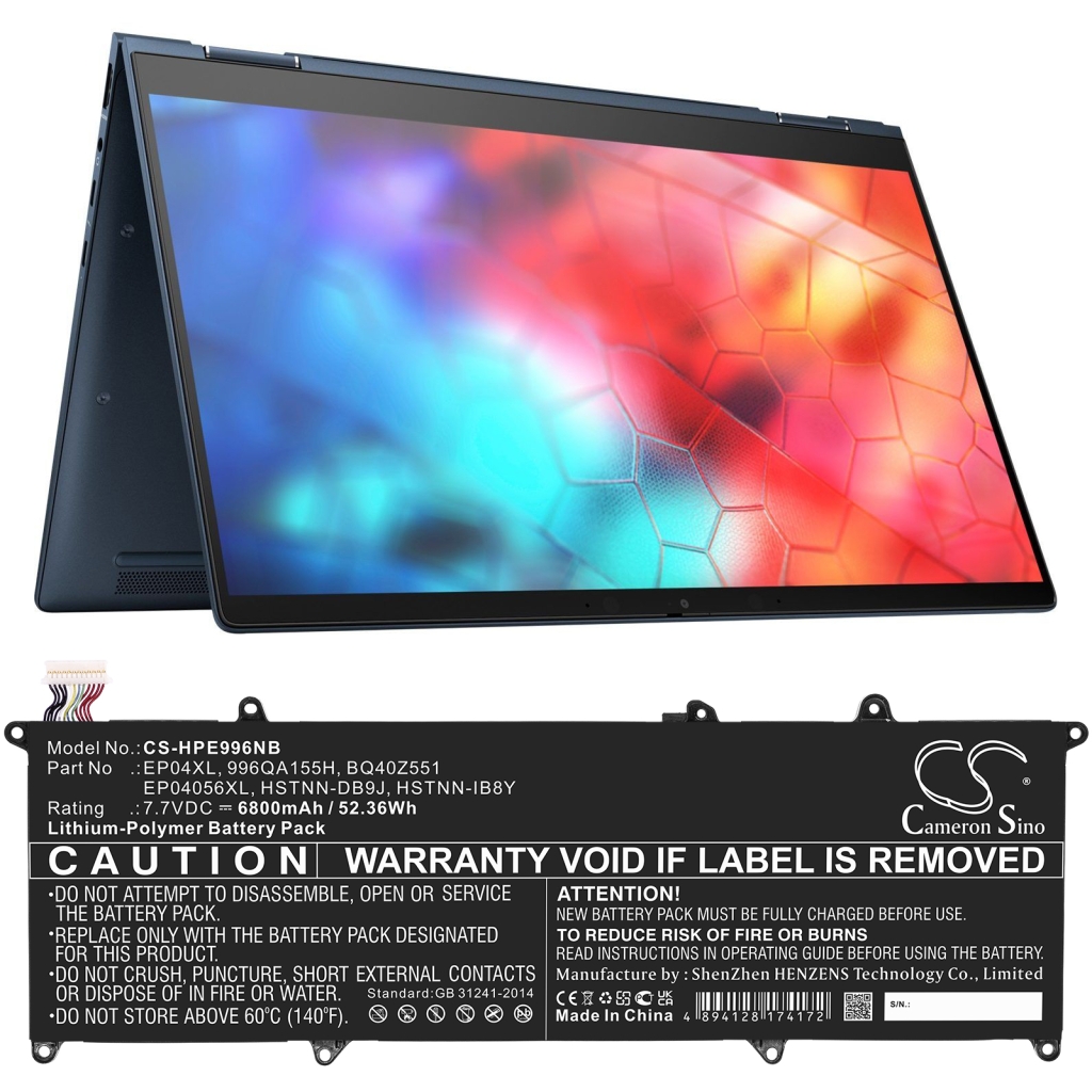 Batería para portátil HP Elite Dragonfly G1