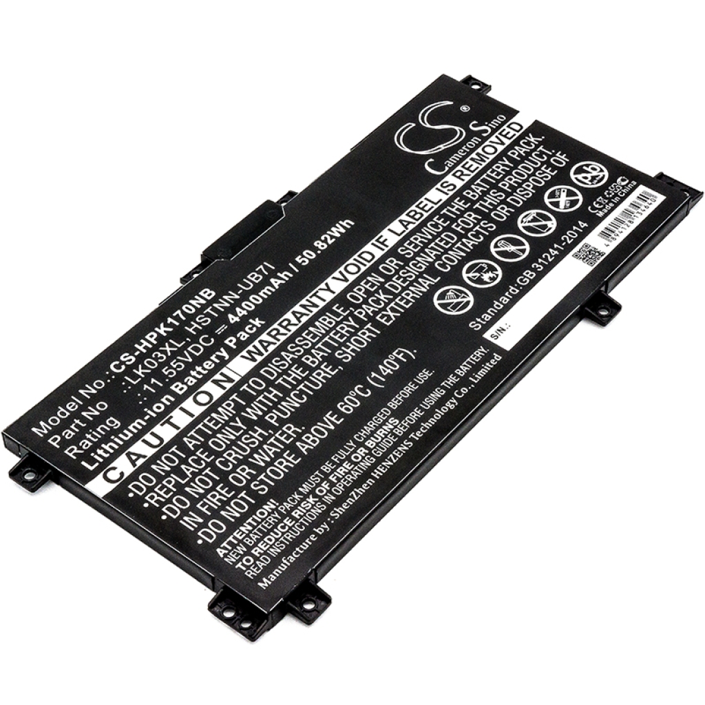 Batería para portátil HP CS-HPK170NB