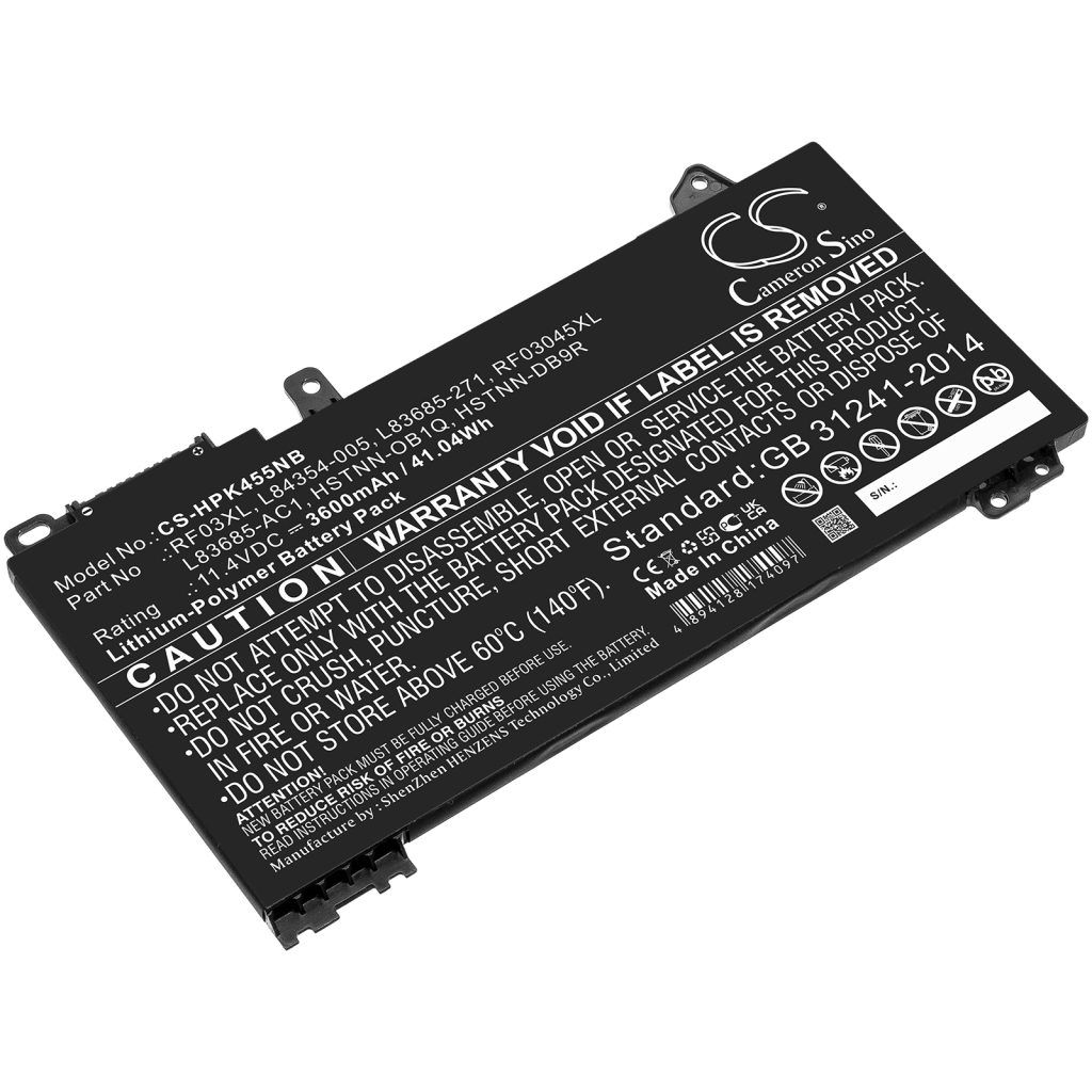 Batería para portátil HP CS-HPK455NB