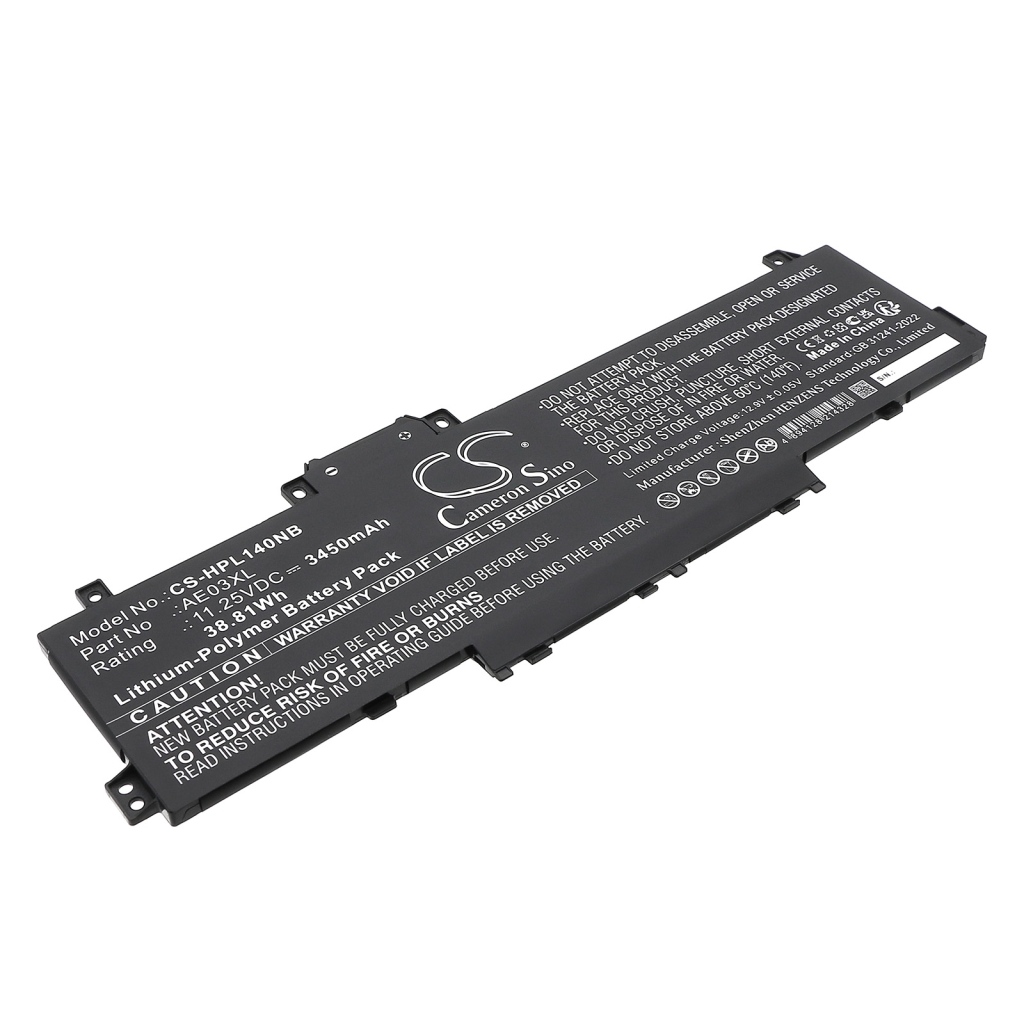 Batería para portátil HP CS-HPL140NB