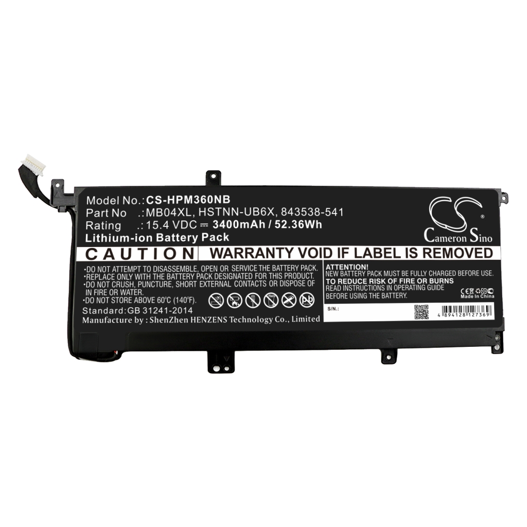 Batería para portátil HP Envy x360 m6-aq005dx
