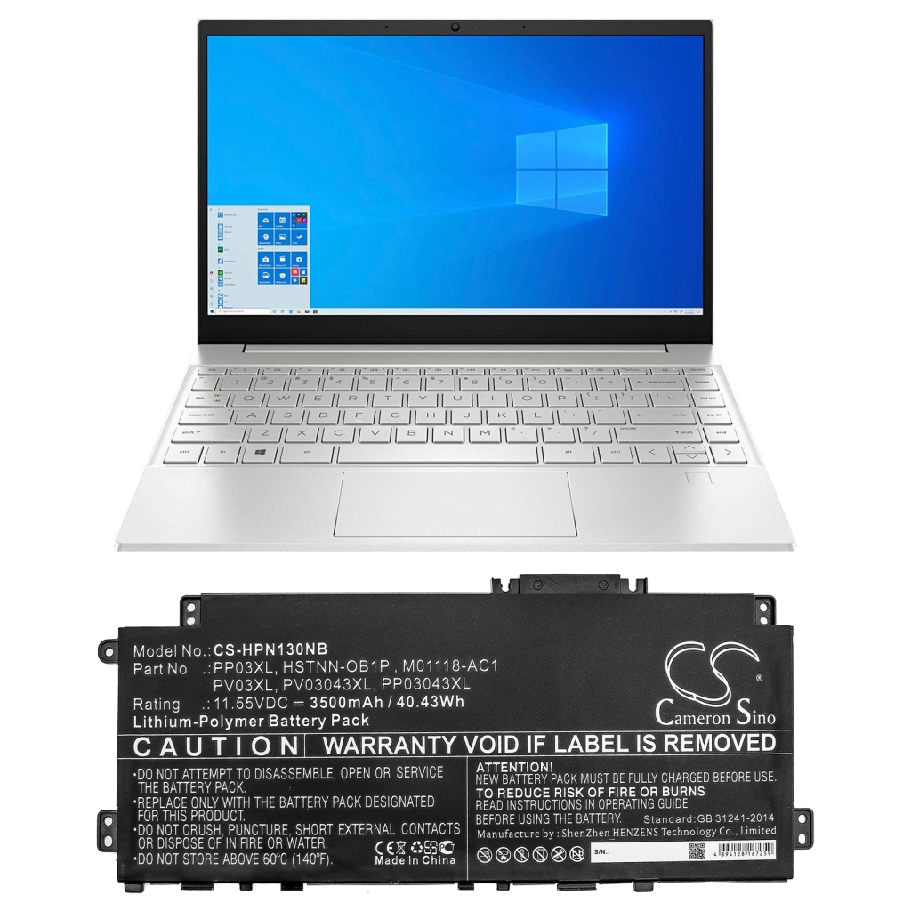 Batería para portátil HP CS-HPN130NB