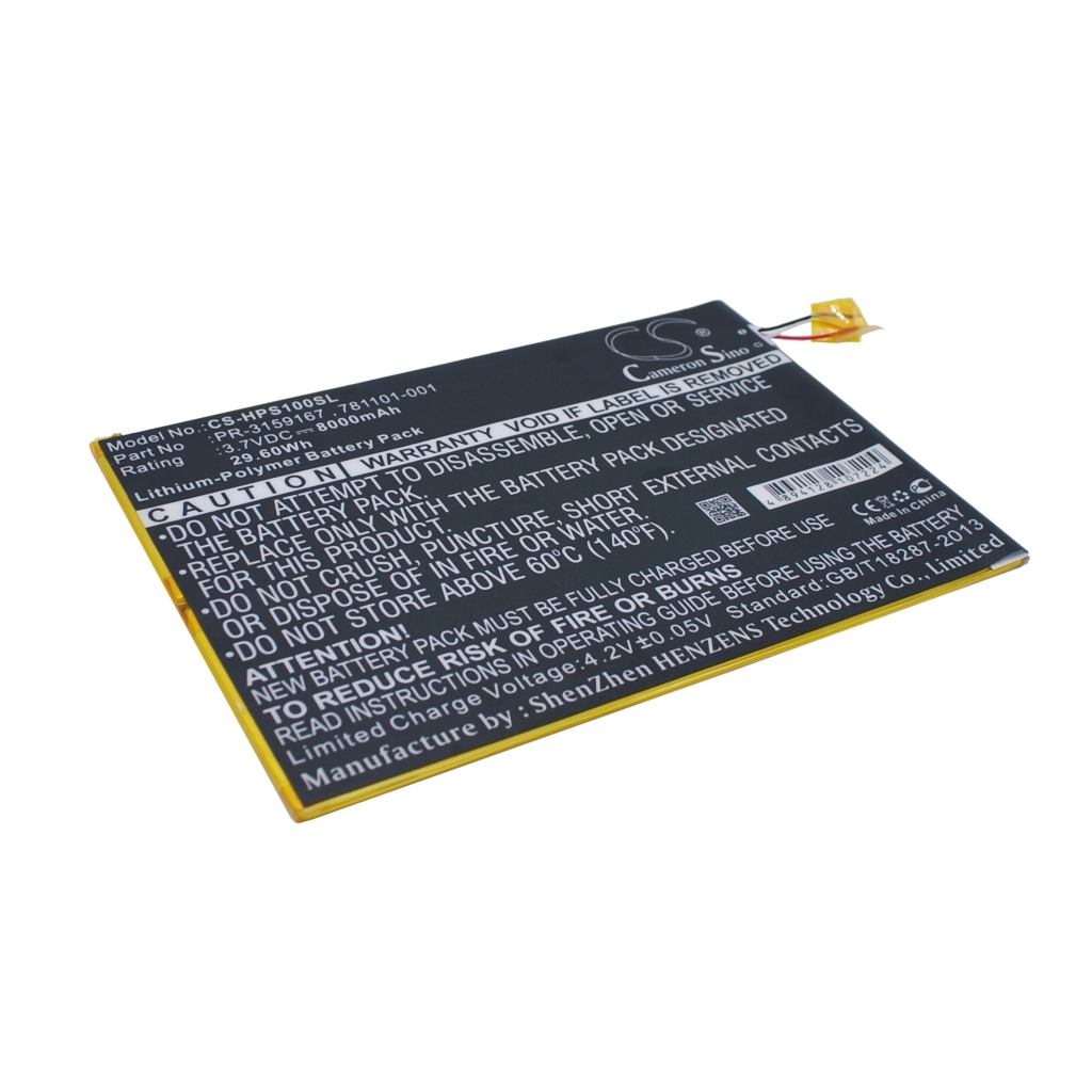 Batería de la tableta HP CS-HPS100SL