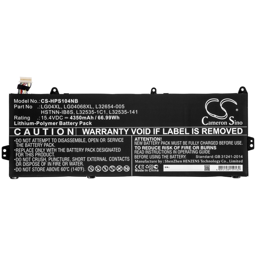 Batería para portátil HP CS-HPS104NB