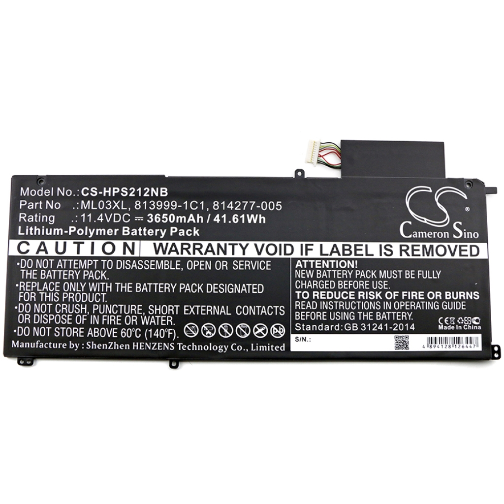 Batería para portátil HP Spectre X2