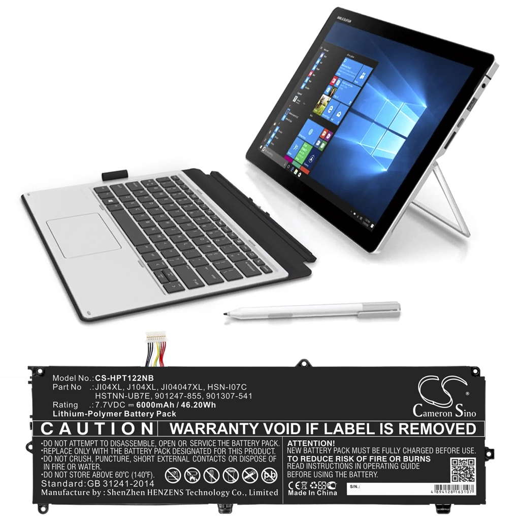 Batería para portátil HP CS-HPT122NB