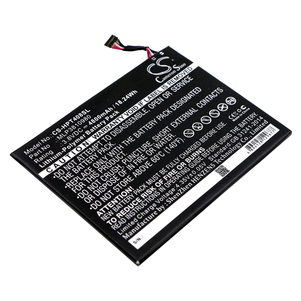 Batería de la tableta HP CS-HPT408SL