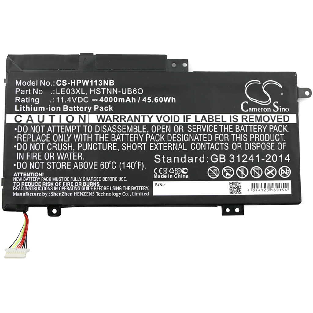 Batería para portátil HP CS-HPW113NB
