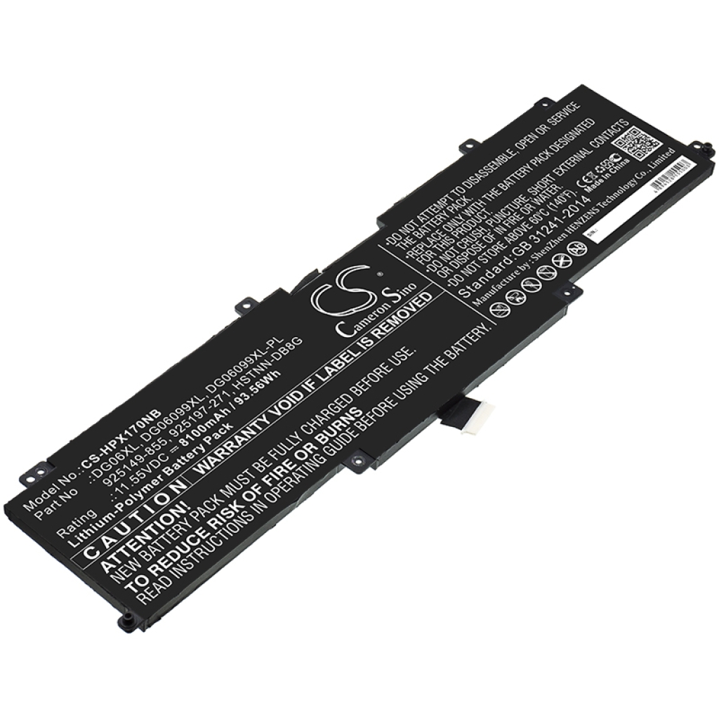 Batería para portátil HP CS-HPX170NB