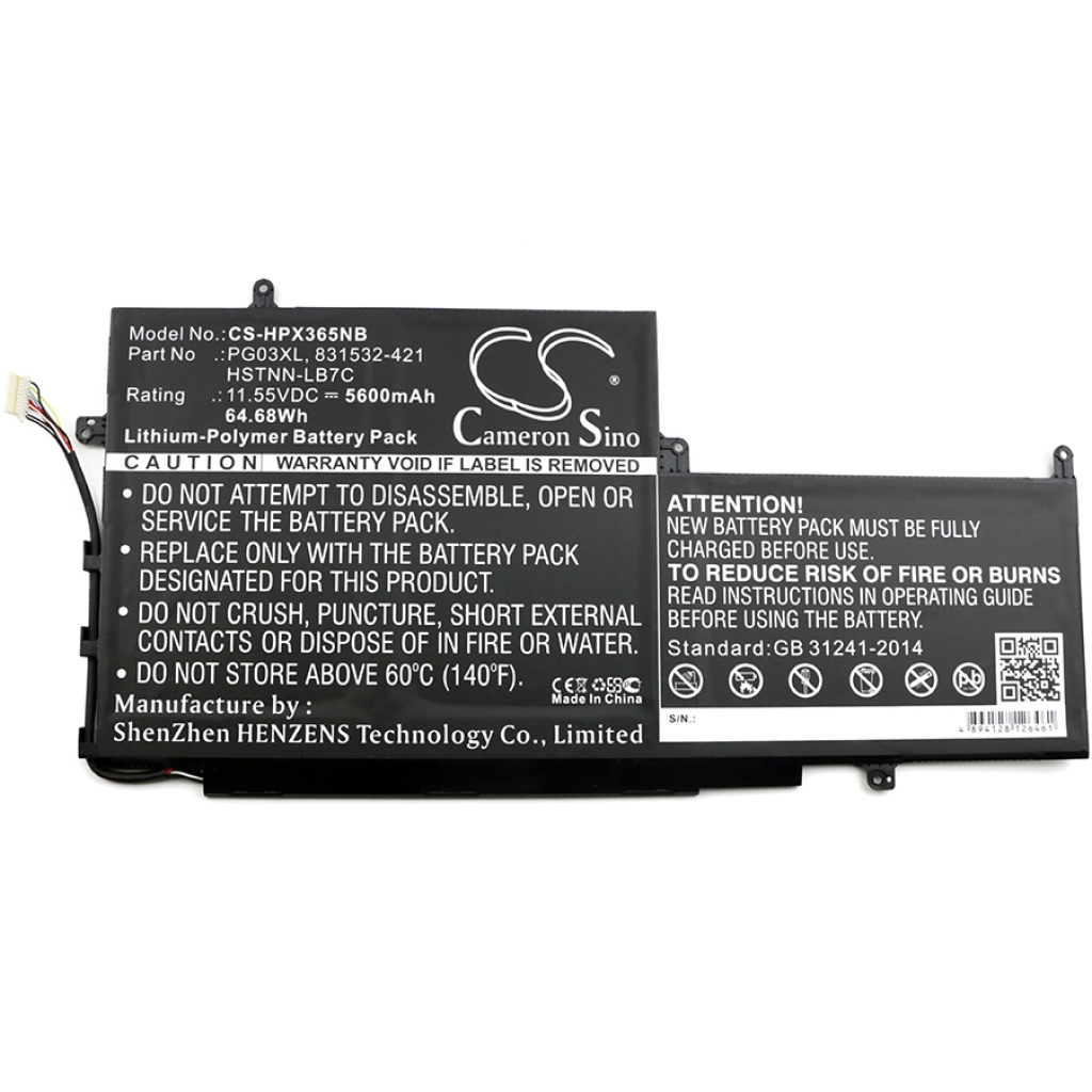 Batería para portátil HP SPECTRE X360 15-AP010CA