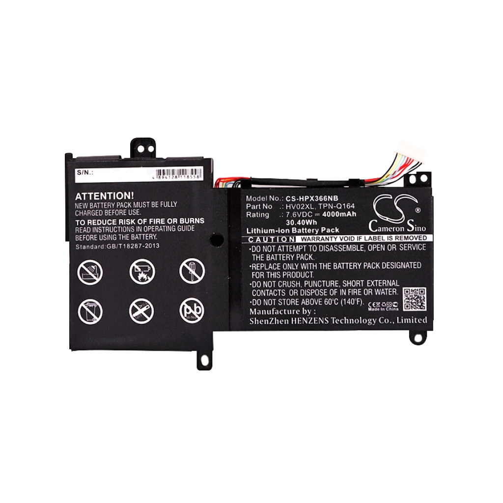 Batería para portátil HP X360 310 G2