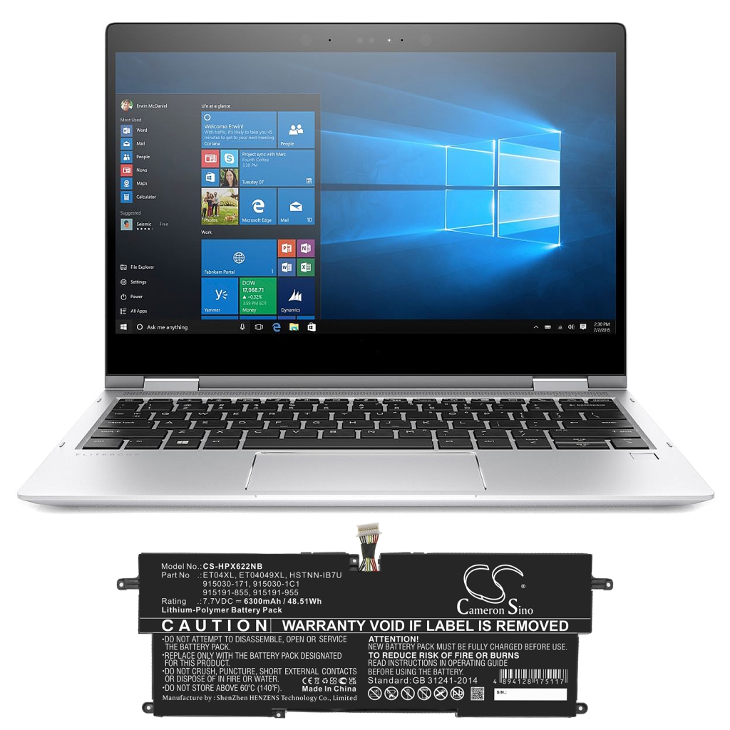 Batería para portátil HP CS-HPX622NB