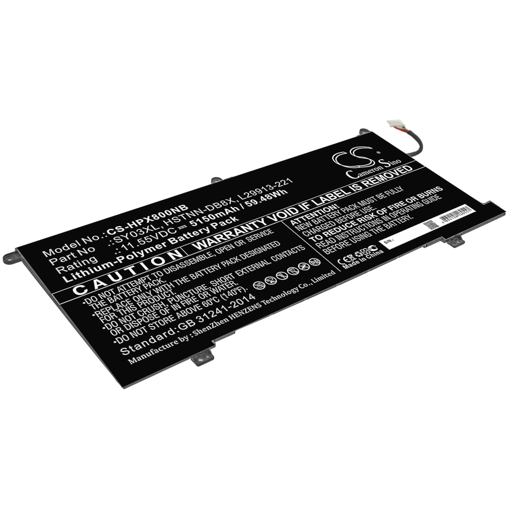 Batería para portátil HP CS-HPX800NB