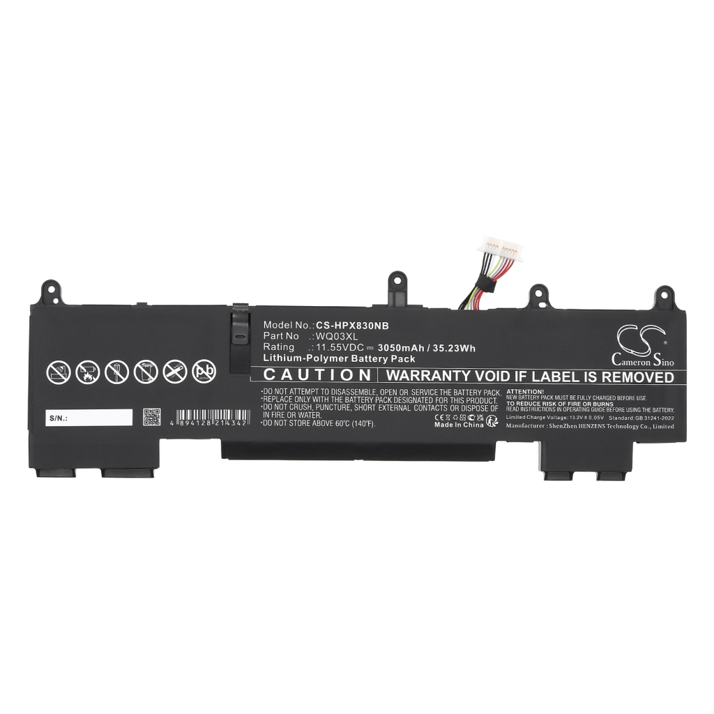 Batería para portátil HP CS-HPX830NB