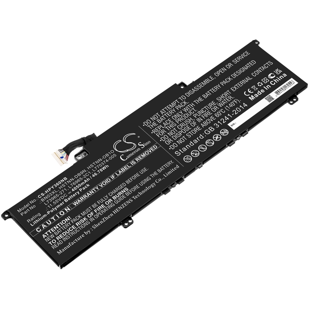 Batería para portátil HP CS-HPY360NB
