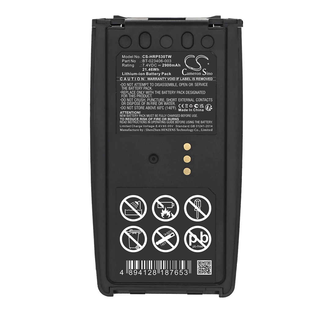 Batería de radio de dos vías Harris CS-HRP530TW
