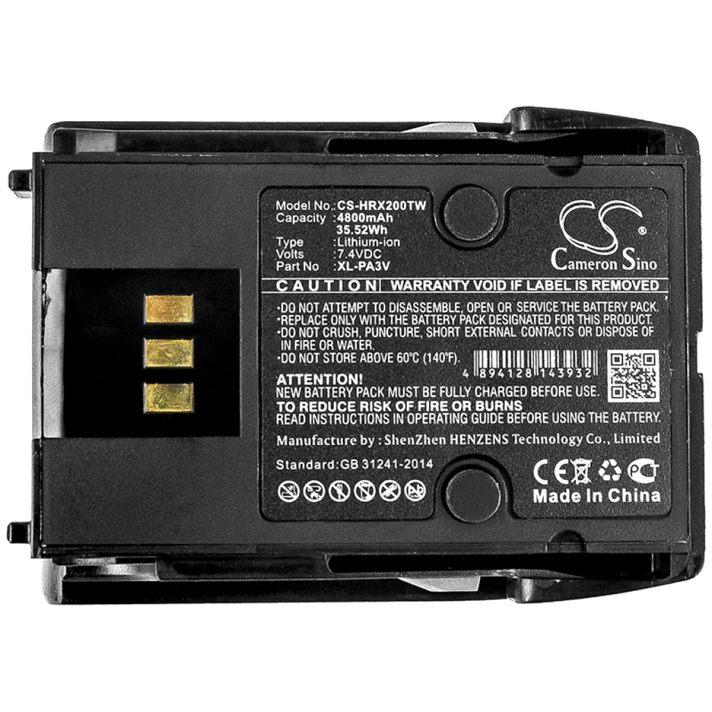 Batería de radio de dos vías Harris CS-HRX200TW