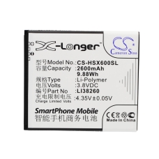 Reemplazo de batería compatible para Hisense LI38260