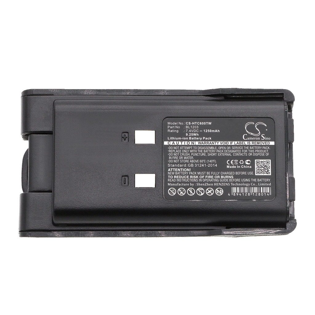 Batería de radio de dos vías HYT CS-HTC600TW