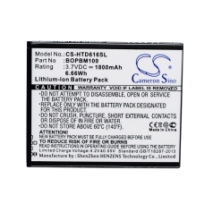 Reemplazo de batería compatible para HTC 701701000951,BOPBM100
