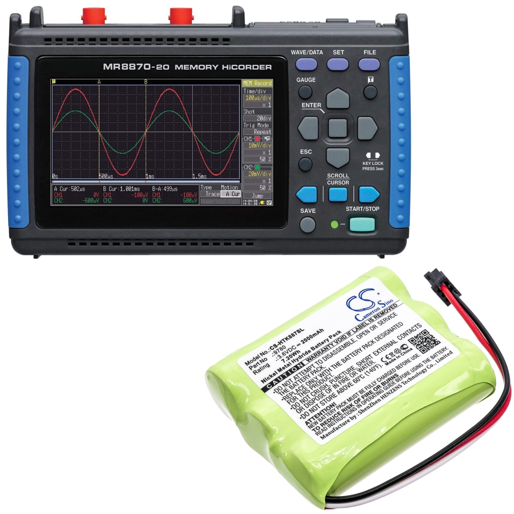 Batería para herramientas eléctricas Hioki CS-HTK887SL