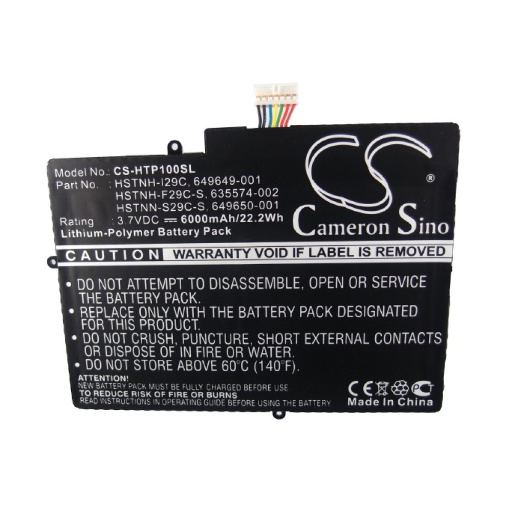 Batería de la tableta HP CS-HTP100SL
