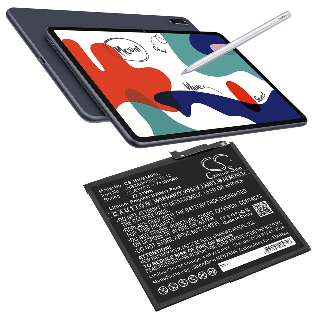 Batería de la tableta Huawei CS-HUM140SL