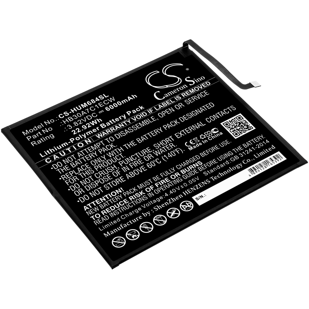 Batería de la tableta Huawei CS-HUM684SL