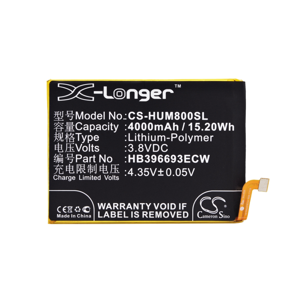Batería del teléfono móvil Huawei CS-HUM800SL