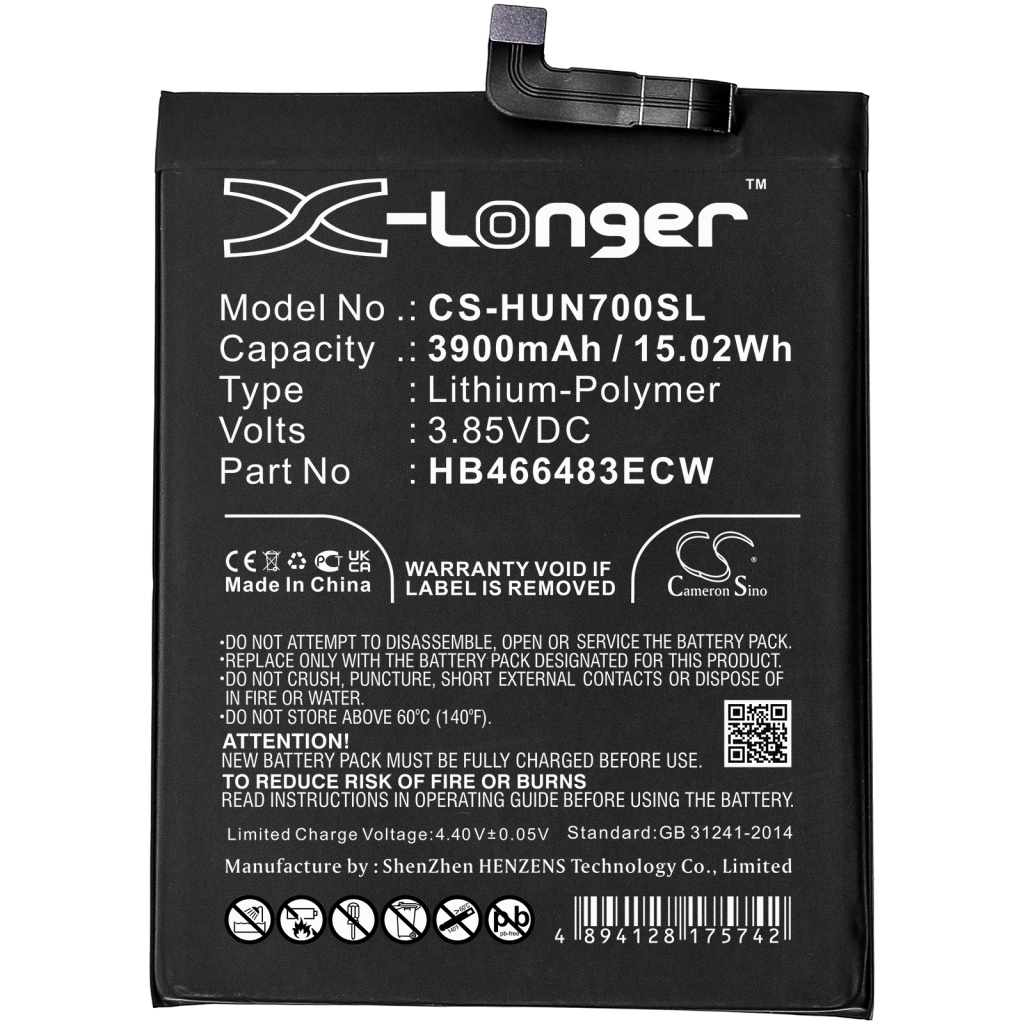Batería del teléfono móvil Huawei CS-HUN700SL