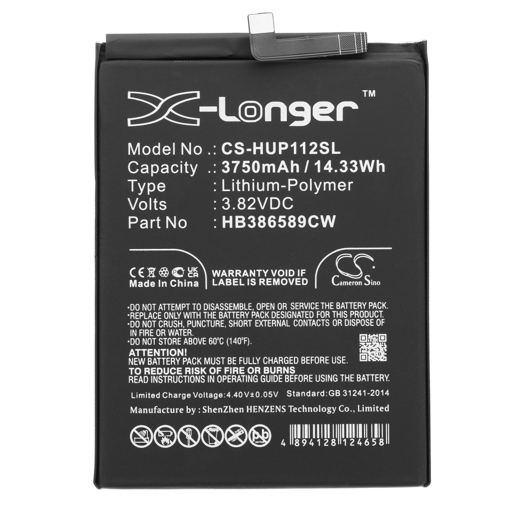 Batería del teléfono móvil Huawei CS-HUP112SL