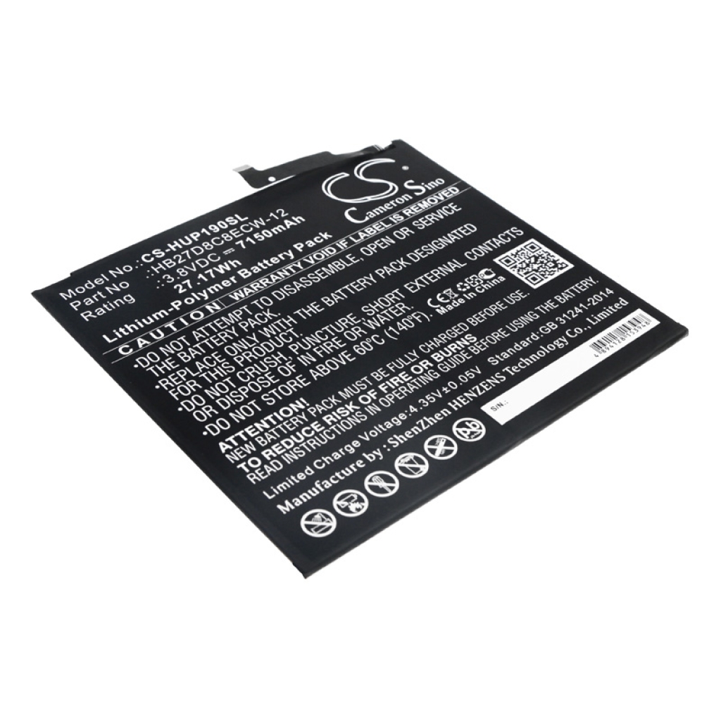 Batería de la tableta Huawei CS-HUP190SL