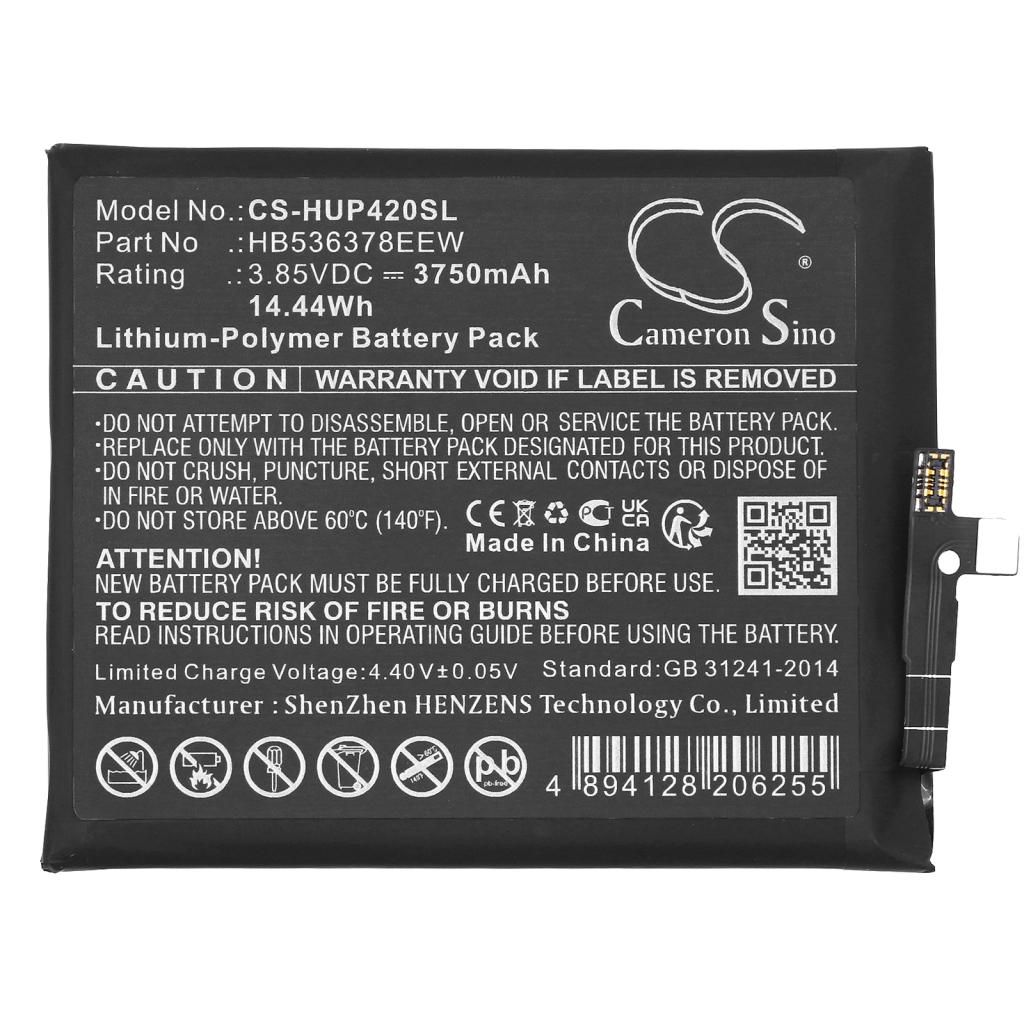 Batería del teléfono móvil Huawei CS-HUP420SL