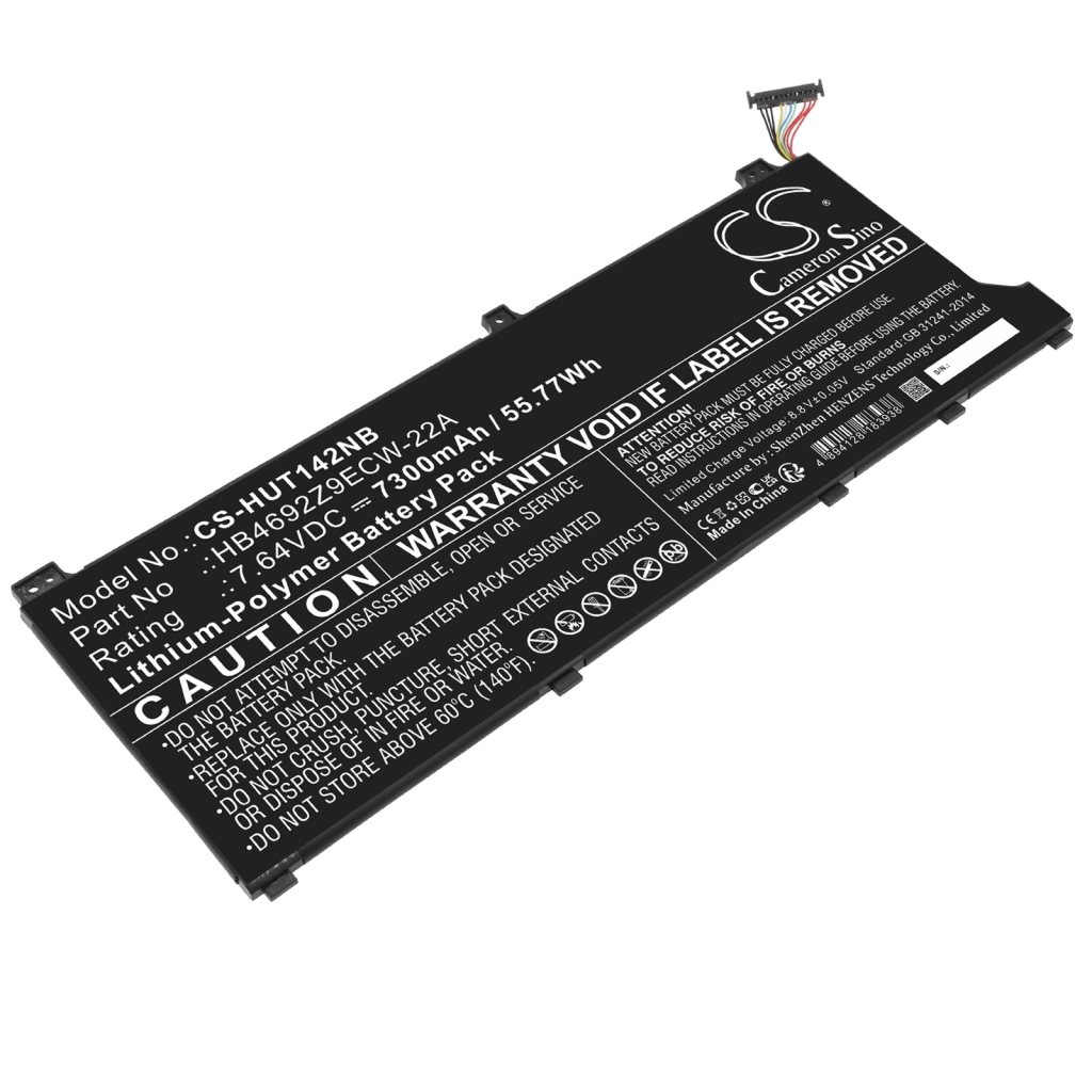 Batería para portátil Huawei CS-HUT142NB