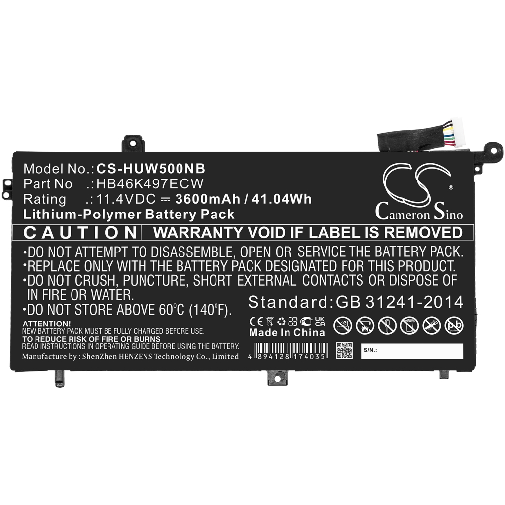 Batería para portátil Huawei MRC-W60