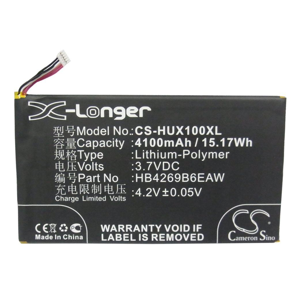 Batería del teléfono móvil Huawei CS-HUX100XL