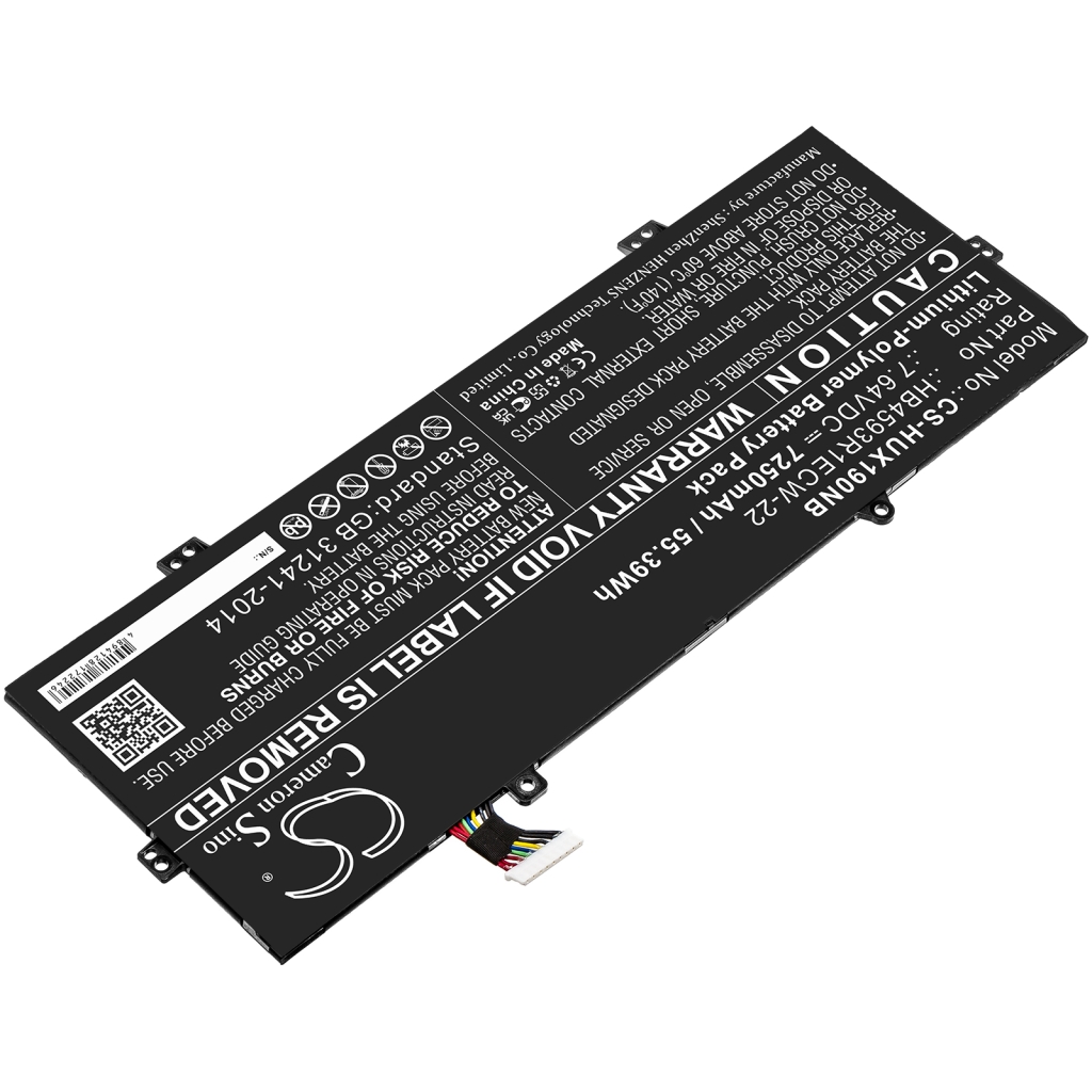 Batería para portátil Huawei CS-HUX190NB